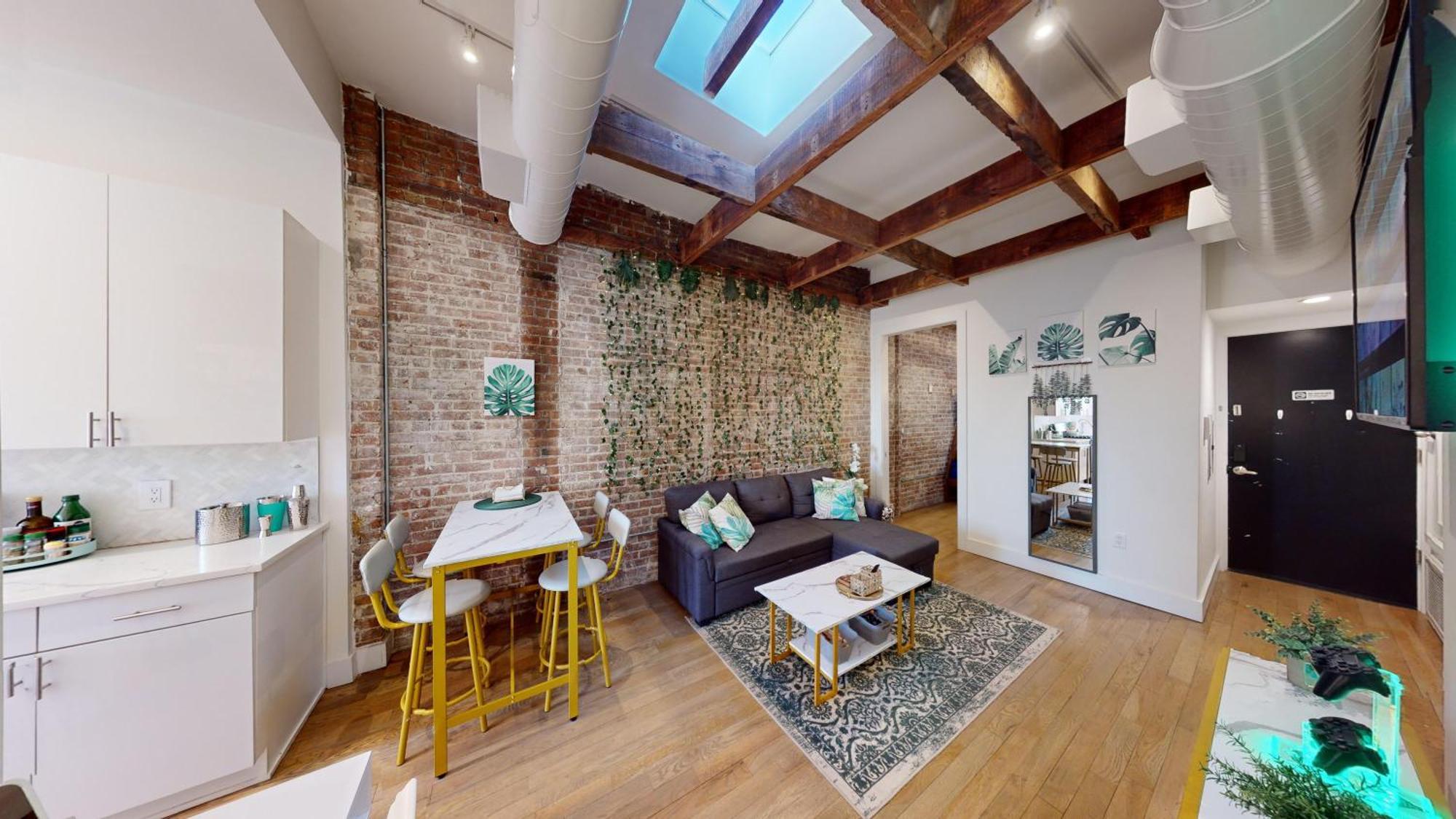 Chic Penthouse 15 Minutes From Nyc - Bus Stop At Doorstep Hoboken Zewnętrze zdjęcie